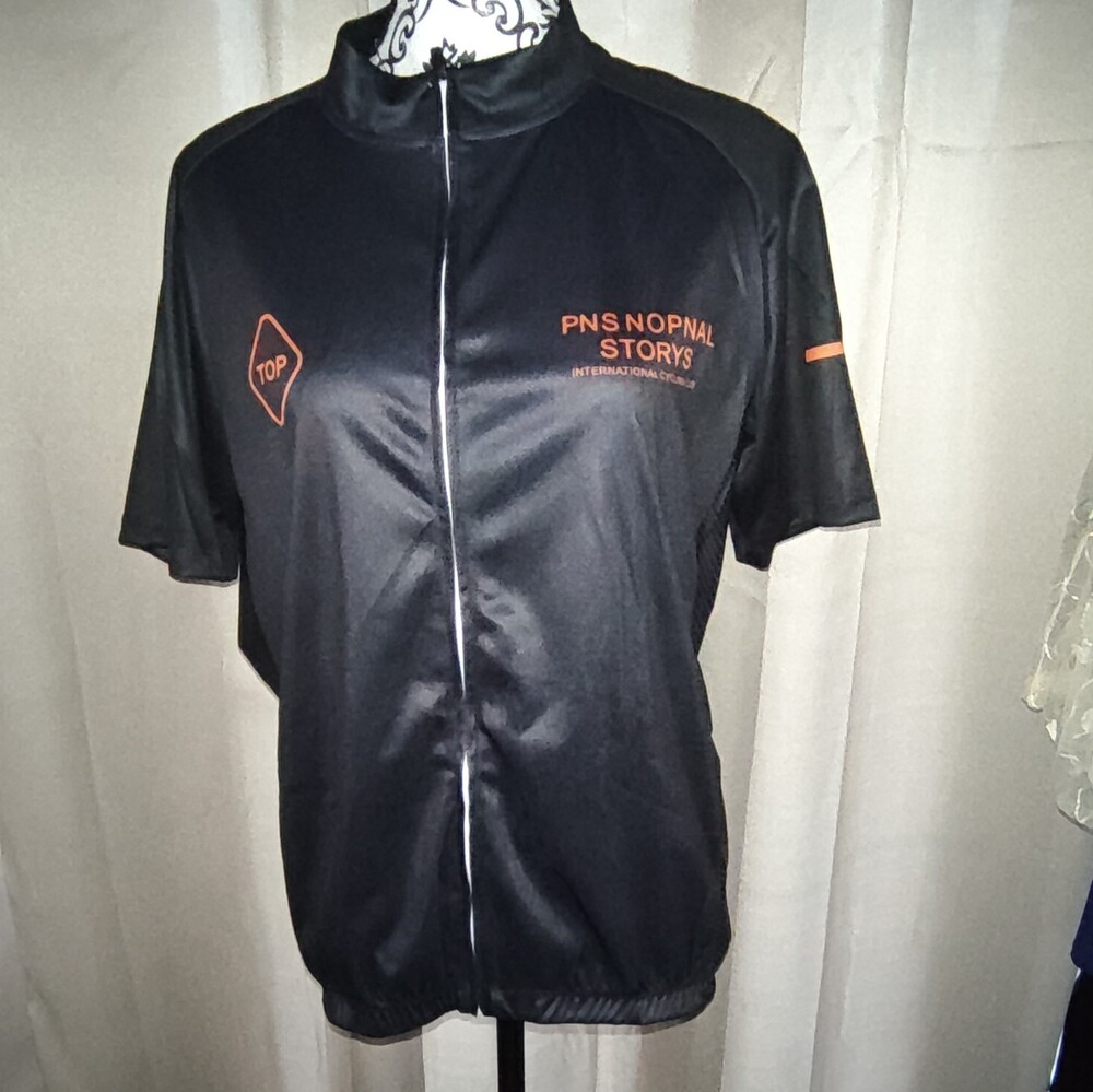 PNS Nopnal Storys Men's Cycling Jersey XL Black/Orange Full Zip Pockets